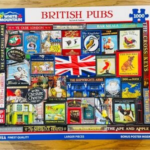 White Mountain British Pubs Puzzle - Multicolor